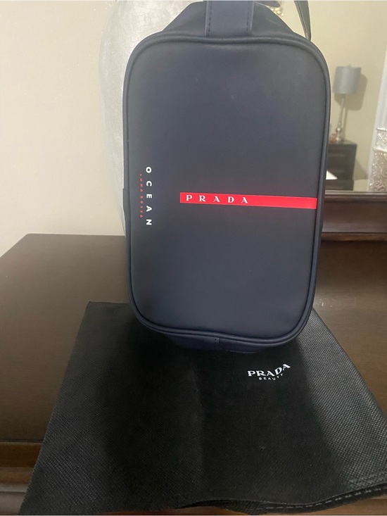 Prada Other - Prada Men’s Navy Belt Bag with Red Stripe